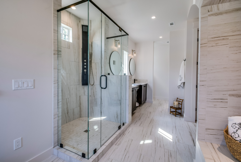 What is the best base for a walk-in shower?